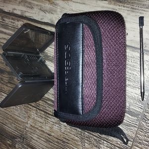 Nintendo 3ds case, 4 game case and stylus pen.